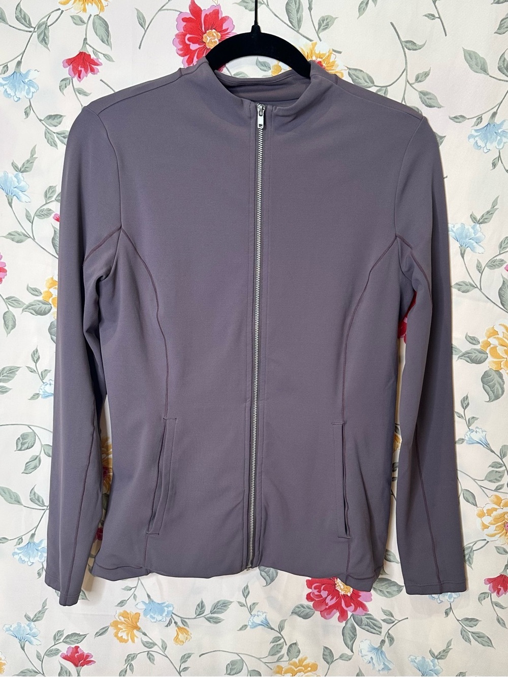 NIKE | Yoga Dri-Fit | Women's Mauve Full-Zip Sweater | Size L